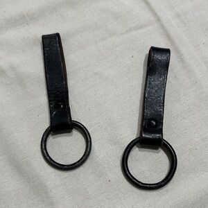 Vintage 2 Military leather belt loop key chain